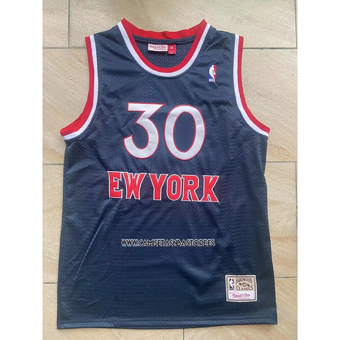 Bernard King NO 30 Camiseta New York Knicks Mitchell & Ness 1982-83 Azul